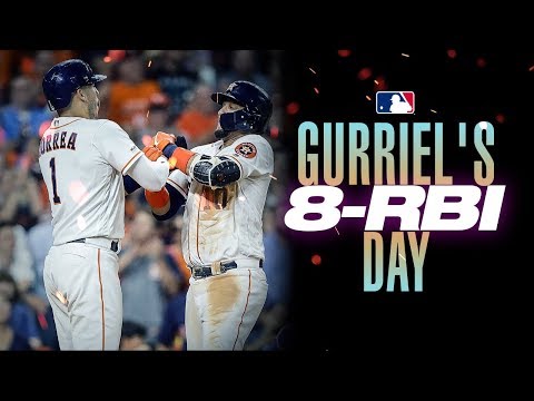 Houston Astros' Yuli Gurriel drives in 8 (!) runs in one game!
