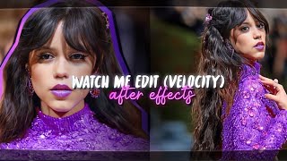 watch me edit | easy tiktok velocity tutorial on after effects