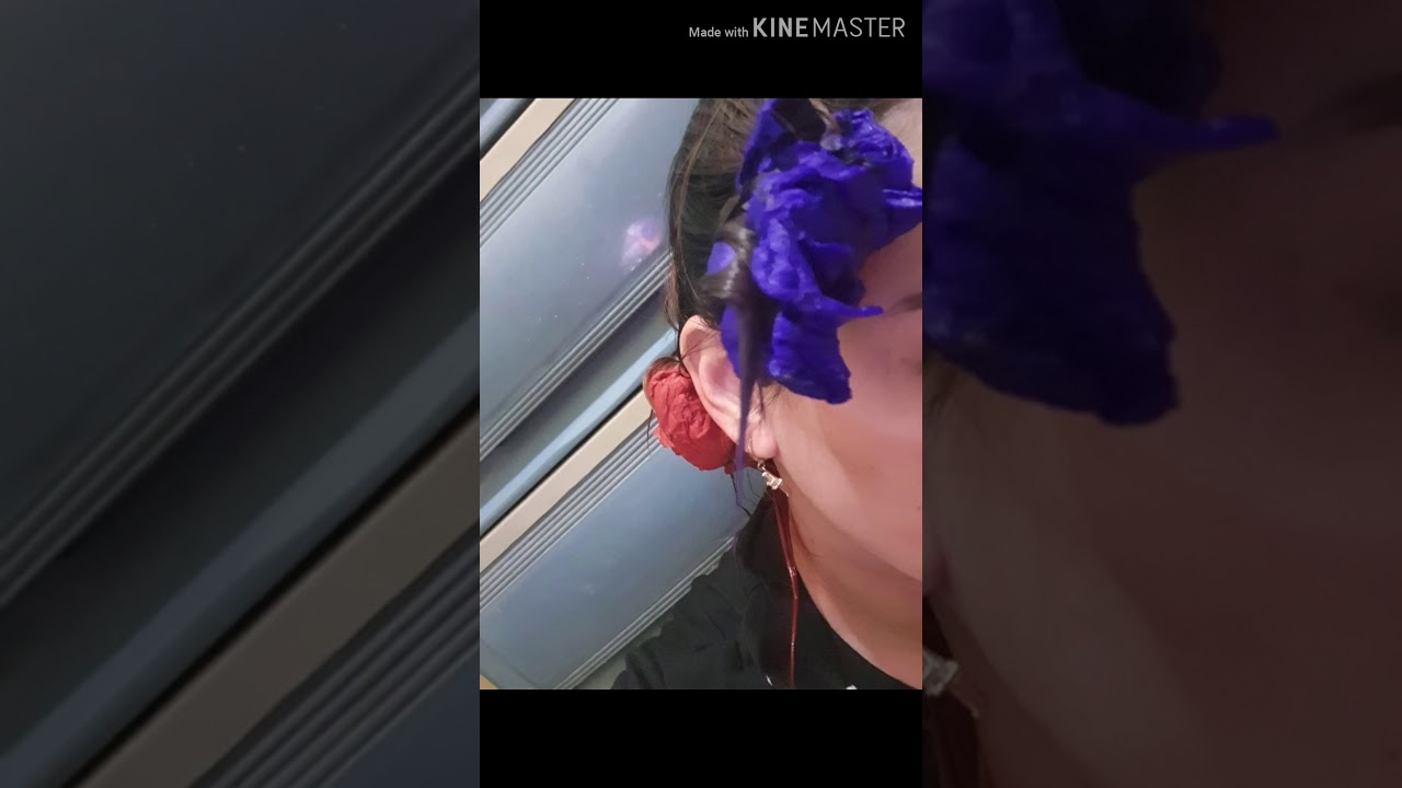How i dye my hair using CREPE PAPER YouTube