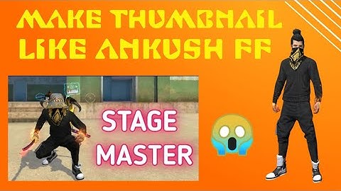 HOW TO MAKE THUMBNAIL LIKE ANKUSH FREE FIRE!! FREE FIRE🔥🔥🔥