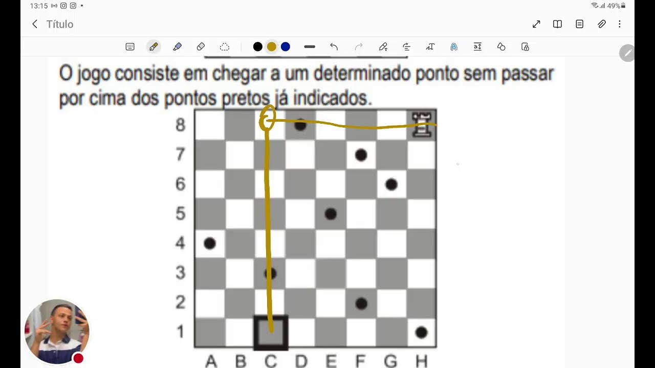 O xadrez é jogado por duas pessoas. Um jogador joga com as peças