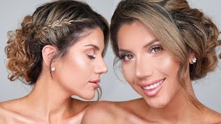 EASY PROM SLAY HAIR AND MAKEUP TUTORIAL!