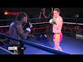 Brett hill vs dominic james  full muay thai fight  68kg aclass muay thai fight on stand up war