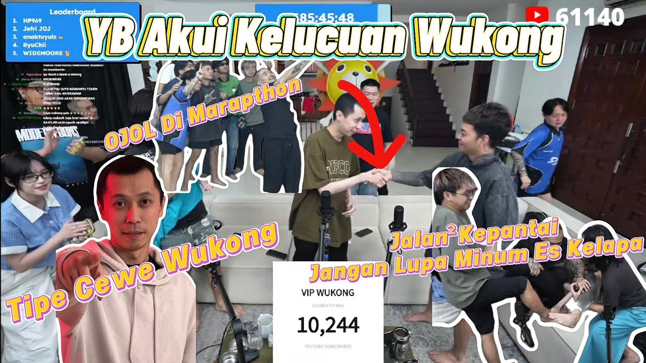 Moment Lucu Wukong Di Marapthon, Reza Arap Sampe Ga Kuat🤣#yb #marapthon #aaaclan #aloy #wukong