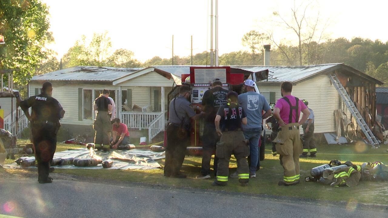 1 person injured after house fire in North Augusta - YouTube