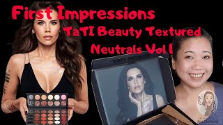 First Impression Tati Beauty Textured Nuetrals Palette | Mature skin | Hooded eyes | Singapore