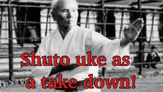 Shuto uke bunkai.  @davidskaratetips.7306