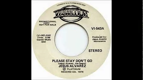 Jesus Alvarez - Please Stay Don't Go [1976 Single ...