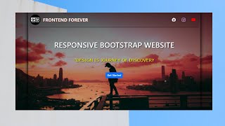 Responsive Landing Page Using HTML,CSS & Bootstrap In English | Bootstrap Website Design Tutorial |