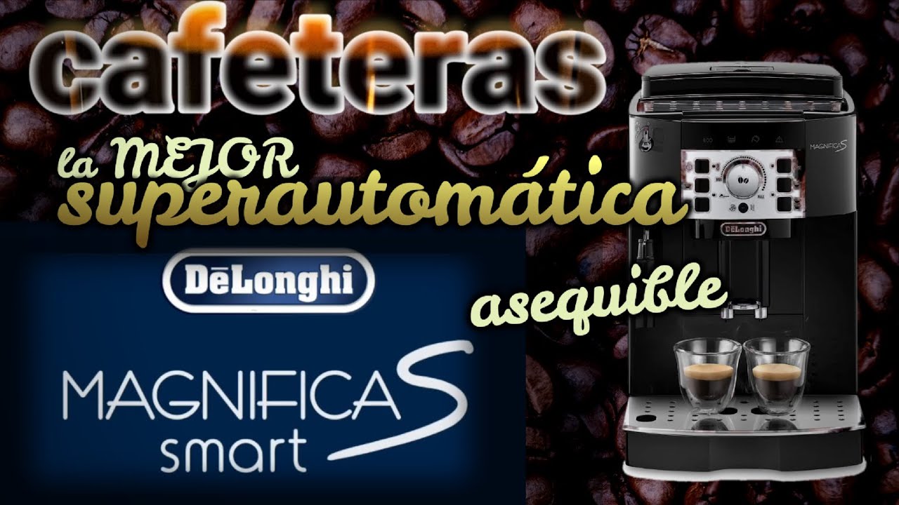 Cafetera superautomática  De'Longhi Magnifica S Smart ECAM250.33.TB,  Molinillo integrado, Sistema Thermoblock, Vaporizador, 1450 W, 15 bar,  Titanio