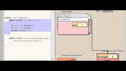 fakultaet rekursion jeliot