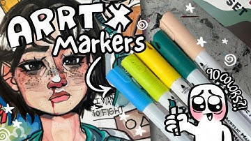 90 MARKERS??? | Trying Arrtx Acrylic Markers