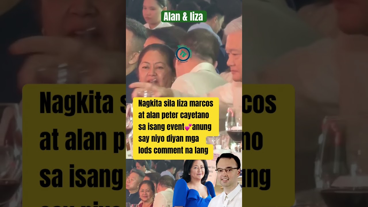 LIZA MARCOS AT ALAN PETER CAYETANO MAY PINAGUSAPAN #alanpetercayetano #lizamarcos