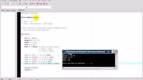 C++ Dersleri 4 - Veri tipleri / Data types