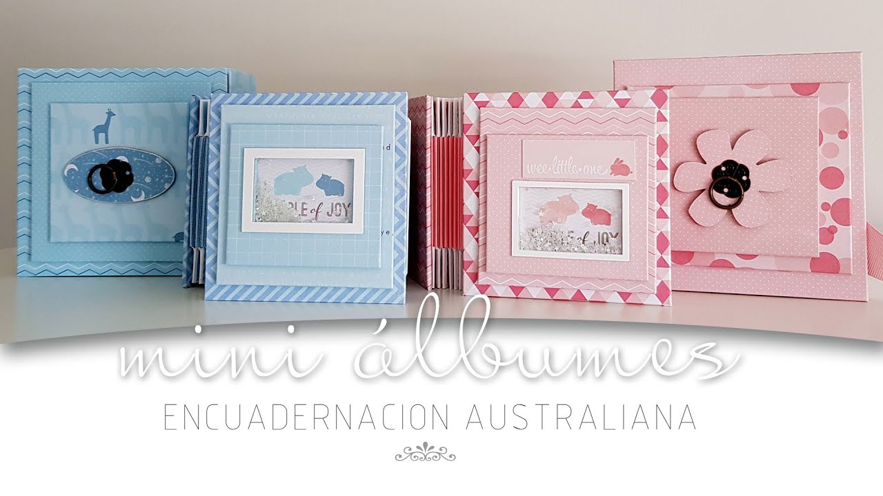 Mini álbum - Encuadernación australiana | Scrapbooking
