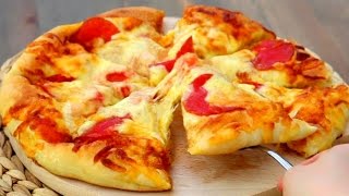 Homemade Cheesy Pepperoni Pizza Recipe