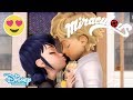 Miraculous Ladybug | Ladybug and Cat Noir Near Kisses Compilation 💋 | Disney Channel UK