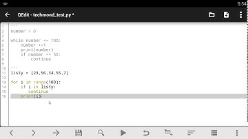 Qpython tutorial - 26 Continue Statement