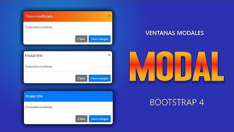 Bootstrap - Ventanas modales