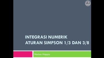 Integrasi Numerik Aturan Simpson