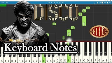 Coolie Disco BGM Keyboard Notes | Anirudh | Rajinikanth | Lokesh | COOLIE