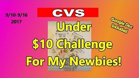 CVS Newbie Under $10 Challenge! 9/10-9/16
