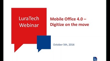 Webinar Mobile Office 4.0 -Digitize on the move