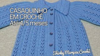 CASAQUINHO DE CROCHÊ PASSO A PASSO #crochet #crochebebe