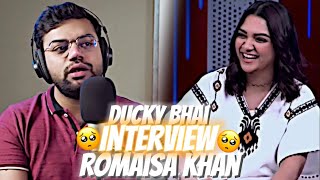 Ducky Bhai Interview About Romaisa Khan 🥺❤️‍🩹 | Edit By Asad