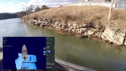 How a bluff Wall looks using Lowrance StructureScan 3D
