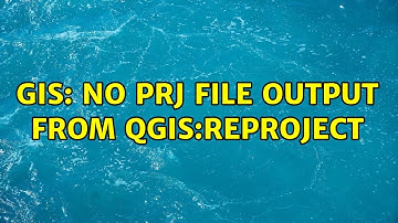 GIS: No prj file output from qgis:reproject (2 Solutions!!)
