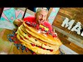 We Made a Giant 200 Pound Pancake Stack and Ate It!!