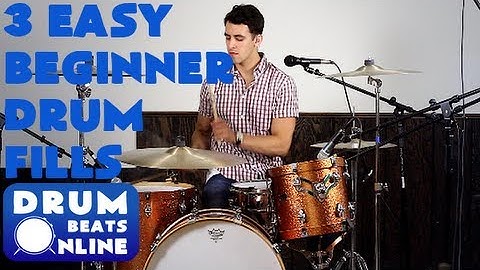 3 Easy Beginner Drum Fills | DRUM LESSON
