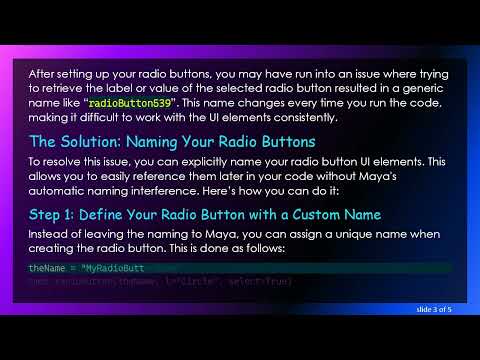 How to Access the Selected Value of a Radio Button in Maya Using Python