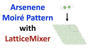 Build Arsenene Moire Pattern Heterostructure with LatticeMixer!