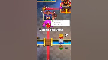 CAN YOU DEFEND THIS HOG ELIXIR PUSH..?? 🧐 #clashroyale #shorts