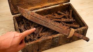 The most ingenious restoration techniques! Old rusty Survival Knife Restoration