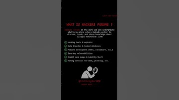 Unlock Cybersecurity Secrets 🔒 | Hacker Forums Explained | #techiecyber404 #cybersecurity