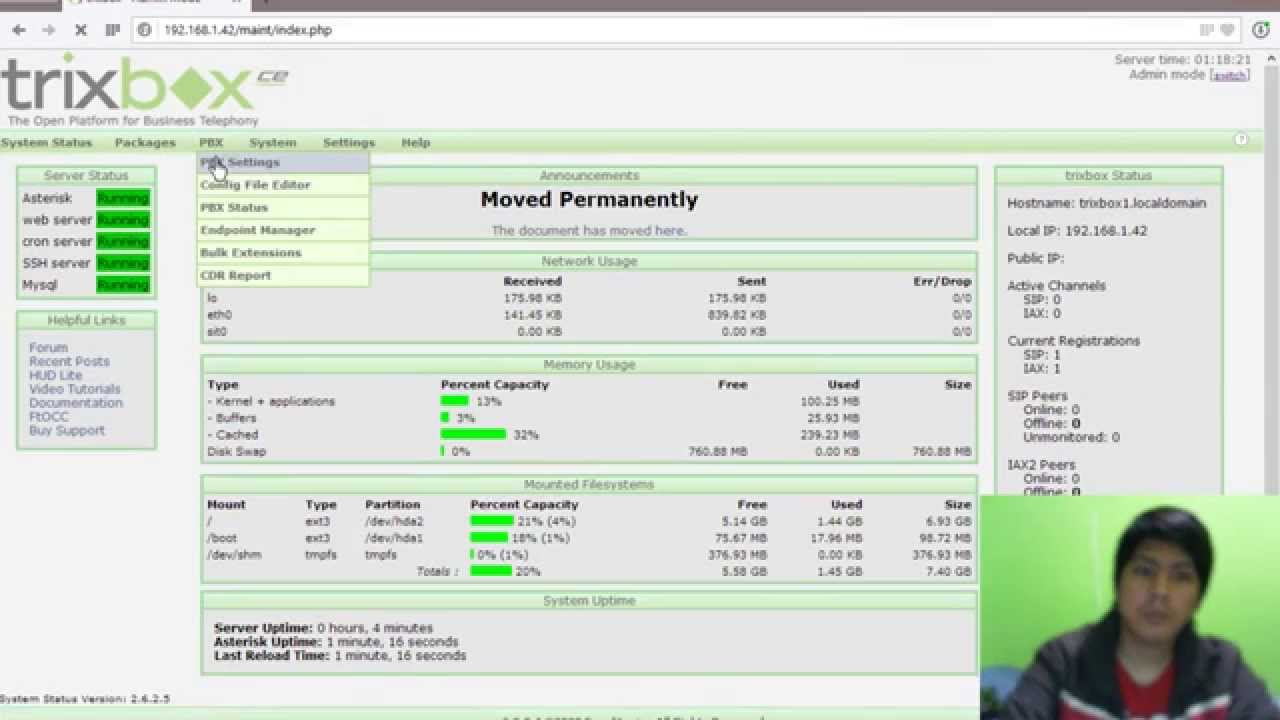 Instalación de Trixbox y configuración de Teléfonos IP - YouTube
