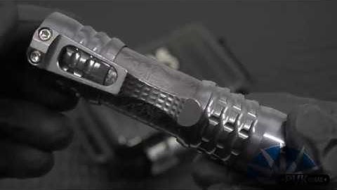 Ti2 Design, CWF Pele Flashlight Borka Edition PVD Polished Titanium w/ Blue Secondary