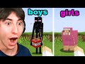 Boys VS Girls Portrayed by Minecraft