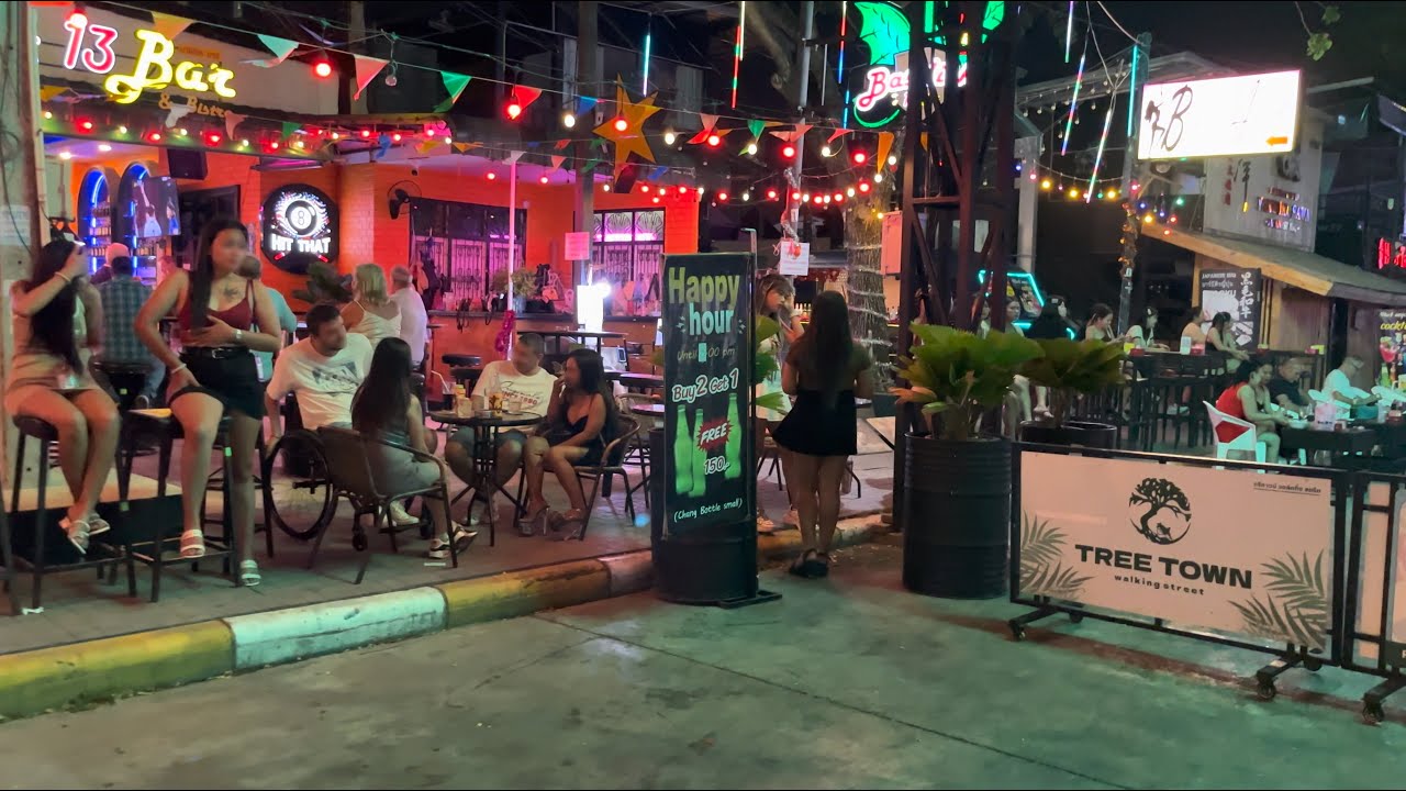 Are you interested in bar street | 4K Tree town Pattaya May 2024 - YouTube