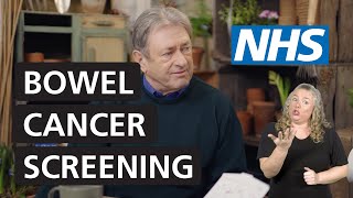 Bowel cancer screening: Alan Titchmarsh and Tommy Walsh | NHS (BSL)