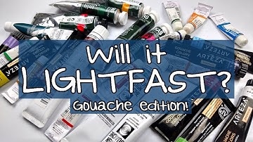 WILL IT LIGHTFAST? Gouache Paint Part 1