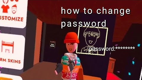 RecRoom tutorial/how to change password