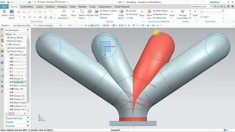 Exhaust manifold design in NX 11