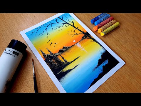 Update more than 145 oil pastel sunset drawing best