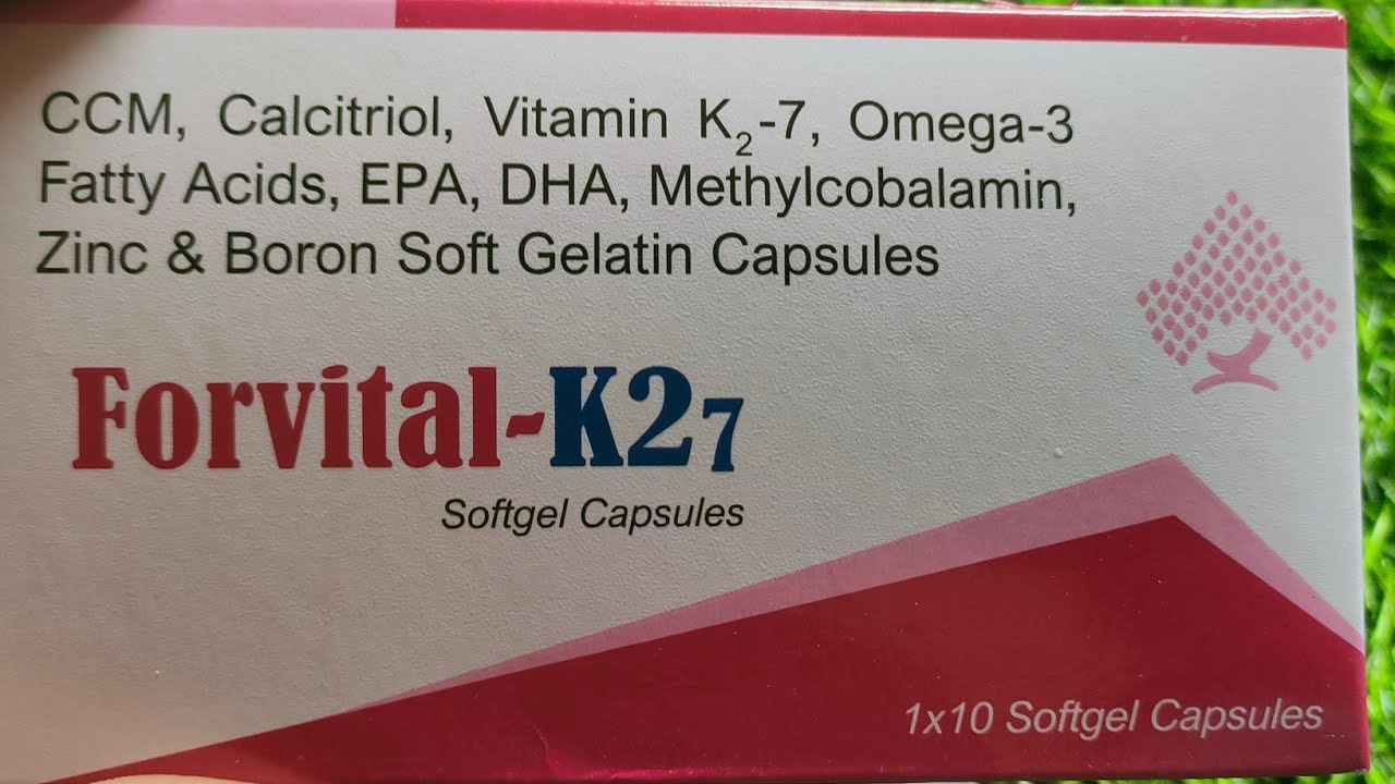 Forvital K27 Capsule Calcitriol vitamin k27 omega3 Fatty acids