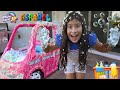 Maria Clara y JP lavan el coche de juguete | Pretend Play Barbie Car Wash