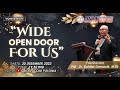 Worship night 30 desember 2023  wide open door for us  pdt dr bahtiar damanik